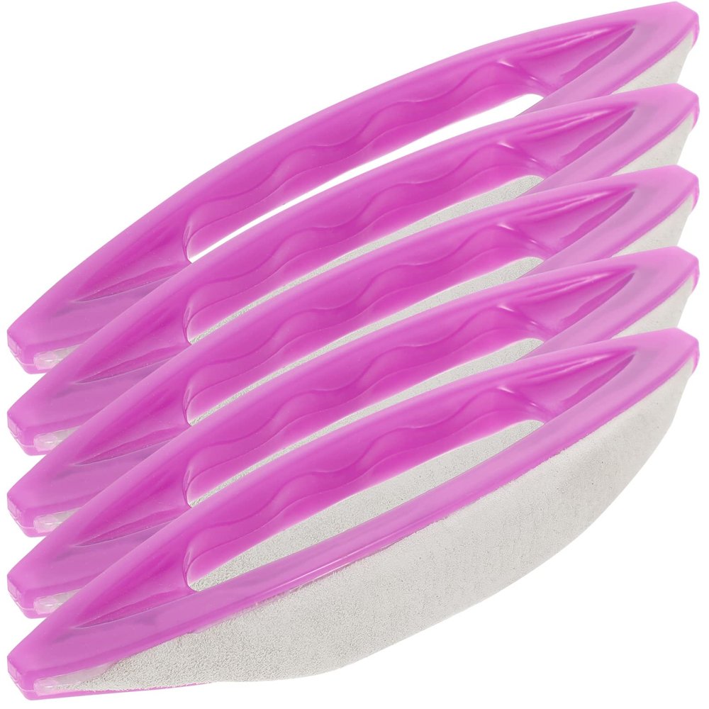 Beavorty 5pcs Nail Waxing Brush Compact Manicure Tools for Professional Nail Polishing and Shaping Easy to Use Portable Design