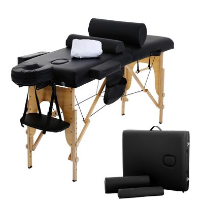 Massage Tables Portable Lash Bed 73 inch Tattoo Table, Height Adjustable Portable Spa Bed, 2 Folding Chiropractic Table w/Carry Case/Face Cradle/Hand Pallet/Towel Hanger/Oil Pouch/Sheet/2 Bolster