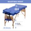 28 In Wide Massage Tables Portable Lash Bed 73 inch Tattoo Table, Height Adjustable Portable Spa Bed, 2 Folding Chiropractic Table w/Carry Case/Face Cradle/Hand Pallet for Travel Physical Therapist view 4