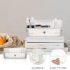 Zerodeko Makeup Storage Box and Features for Organized Vanity and Dresser Compact and Portable Cosmetic Holder for view 2