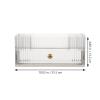 Zerodeko Makeup Storage Box and Features for Organized Vanity and Dresser Compact and Portable Cosmetic Holder for view 4