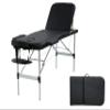 Massage Tables Portable Lash Bed 73 inch Aluminium Tattoo Table Height Adjustable Portable Spa Bed 3 Folding Chiropractic Table w/Carry Case/Face Cradle/Hand Pallet for Travel Physical Therapist view 1