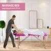28 in Wide Massage Tables Portable Lash Bed 73 inch Tattoo Table, Height Adjustable Portable Spa Bed, 2 Folding Chiropractic Table w/Carry Case/Face Cradle/Hand Pallet for Travel Physical Therapist view 2