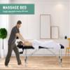 Massage Tables Portable Lash Bed 73 inch Aluminium Tattoo Table Height Adjustable Portable Spa Bed 2 Folding Chiropractic Table w/Carry Case/Face Cradle/Hand Pallet for Travel Physical Therapist view 2