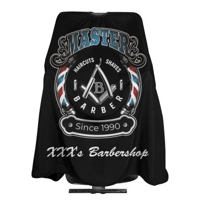 MLIANCEN Custom Barber Cape, Personalized Photo Text Logo Hairdresser Salon Cape for Men, Customized Hair Cutting for Home Salon Barbershop