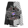 Custom Barber Cape Hairdresser Cape, Add Your Photo Text Logo Personalized Barber Black Stripe Salon Cape for Men, Customized Hair Cutting Cape for Home Salon Barbershop view 1