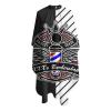 Custom Barber Cape Hairdresser Cape, Add Your Photo Text Logo Personalized Barber Black Stripe Salon Cape for Men, Customized Hair Cutting Cape for Home Salon Barbershop view 3