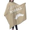 Custom Barber Cape Hairdresser Cape, Add Your Photo Text Logo Personalized Barber Salon Cape for Men, Customized Hair Cutting Cape for Home Salon Barbershop view 2
