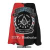 Custom Barber Cape Hairdresser Cape, Add Your Photo Text Logo Personalized Barber Red Black Salon Cape for Men, Customized Hair Cutting Cape for Home Salon Barbershop view 1
