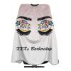 Custom Barber Cape Hairdresser Cape, Add Your Photo Text Logo Personalized Eyes Pink Salon Cape for Men, Customized Hair Cutting Cape for Home Salon Barbershop view 1