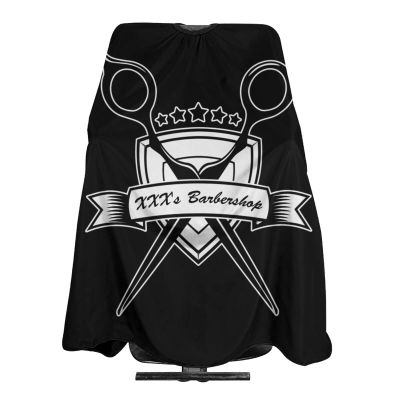 Custom Barber Cape Hairdresser Cape, Add Your Photo Text Logo Personalized Barber Salon Cape for Men, Customized Hair Cutting Cape for Home Salon Barbershop
