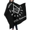 Custom Barber Cape Hairdresser Cape, Add Your Photo Text Logo Personalized Barber Salon Cape for Men, Customized Hair Cutting Cape for Home Salon Barbershop view 2