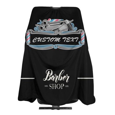 Custom Barber Cape Hairdresser Cape, Add Your Photo Text Logo Personalized Baber Shop Salon Cape for Men, Customized Hair Cutting Cape for Home Salon Barbershop