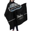 Custom Barber Cape Hairdresser Cape, Add Your Photo Text Logo Personalized Baber Shop Salon Cape for Men, Customized Hair Cutting Cape for Home Salon Barbershop view 2