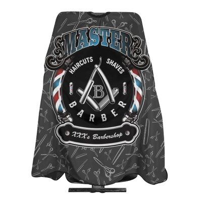 Custom Barber Cape Hairdresser Cape, Add Your Photo Text Logo Personalized Barber Salon Cape for Men, Customized Hair Cutting Cape for Home Salon Barbershop