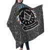 Custom Barber Cape Hairdresser Cape, Add Your Photo Text Logo Personalized Barber Salon Cape for Men, Customized Hair Cutting Cape for Home Salon Barbershop view 2