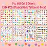 Partywind 384 Mixed Styles Temporary Tattoos for Kids, Cute Tattoo Stickers as Birthday Surprise Boys and Girls, Party Supplies Favors with Dinosaur/Mermaid/Pirate and More (8 Sheets) view 2
