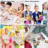 Partywind 384 Mixed Styles Temporary Tattoos for Kids, Cute Tattoo Stickers as Birthday Surprise Boys and Girls, Party Supplies Favors with Dinosaur/Mermaid/Pirate and More (8 Sheets) view 4