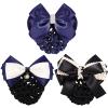 OSALADI 3pcs Women Girls Hair Nets Crochet Hair Accessories for Women Snood Net Bow-knot view 1
