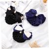 OSALADI 3pcs Women Girls Hair Nets Crochet Hair Accessories for Women Snood Net Bow-knot view 3