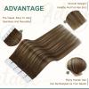 Full Shine Balayage Tape in Hair Color 4/24/4 And Color 3/8/22 Tape in Hair for Women view 2