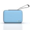 AGOZ 4.25" x 2.75" x 1.5" Mini Case for Manicure, Small Hard Travel Pouch with Wrist Strap for Nail Care Tools, Water Resistant and Anti-shock Unisex Case for Manicure Pedicure Kit (Blue) view 1