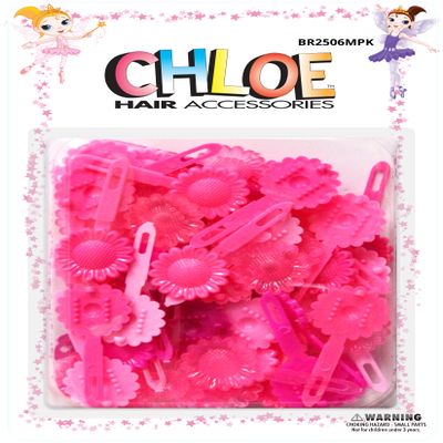 Chloe Hair Accessories | Sunflower Hair Pins | 60 PCS - Pink