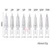 50pcs/Pack Permanent Makeup Needles Cartridge for Eyebrow Eyliner Tattoo Machine 1P 3P 5P 5F 7F for Ombre Powder Eyebrow Shading Microblading Makeup (50pcs 5P) view 3