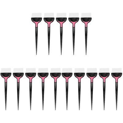 LALAFINA 15pcs Hair Dye Applicator Brushes Soft Bristle Barbershop Tool for Hair Treatment and Coloring for Home and Salon Use Black
