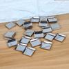 FRCOLOR 180pcs Empty Square Stainless Steel Pans for Makeup for Eyeshadow Blusher and Pressed Powder Containers for Crafting and Cosmetic Projects view 4
