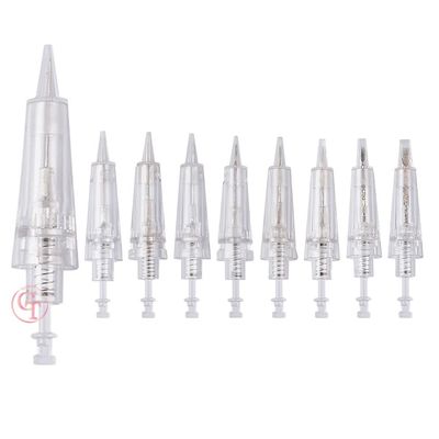 50pcs/Pack Permanent Makeup Needles Cartridge for Eyebrow Eyliner Tattoo Machine 1P 3P 5P 5F 7F for Ombre Powder Eyebrow Shading Microblading Makeup (50pcs 3P)