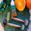 GEM PWR Amethyst + Jade Roller for Face and Neck Massage, Dual Gemstones with Durable Steel Handle and Travel Bag. Minimize Wrinkles, Reduce Puffiness and Restore Skin's Elasticity and Radiance view 2
