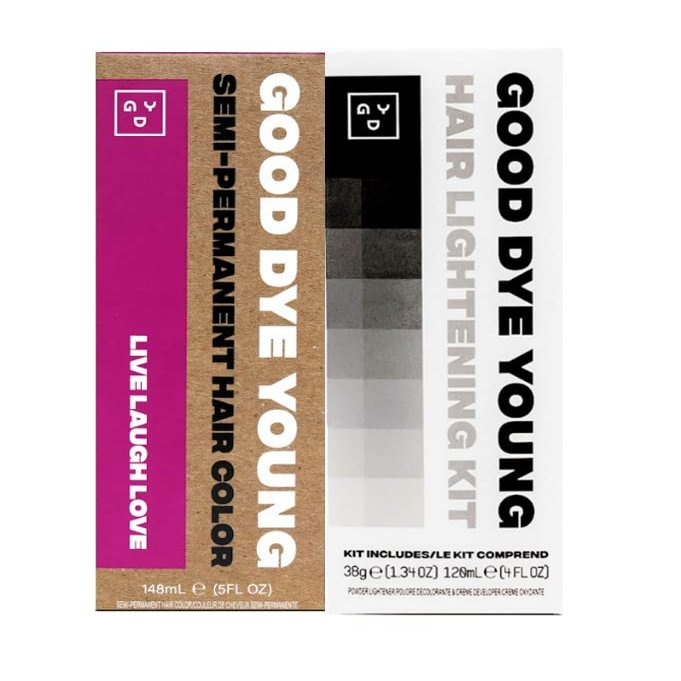 Good Dye Young Perm Dye (Live Laugh Love) and Lightening Kit - 4oz