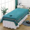Darley Salon Couch Sheet with Face Hole Massage Table Cover Sheet Soft Cotton Beauty Salon Spa Sheet Bed Sheet Cover Beauty Salon Massage SPA Center Bed Sheets-B 31x79inch(80x200cm) view 1