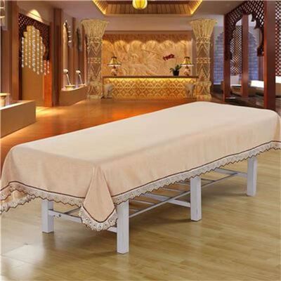 Cotton Protective Massage Table Bed Cover Salon Bed Sheet Cover with Face Hole Massage Table Cover Sheet Solid Color Massage Sheet Cover Beauty Salon Spa Sheet-G 31x79inch(80x200cm)