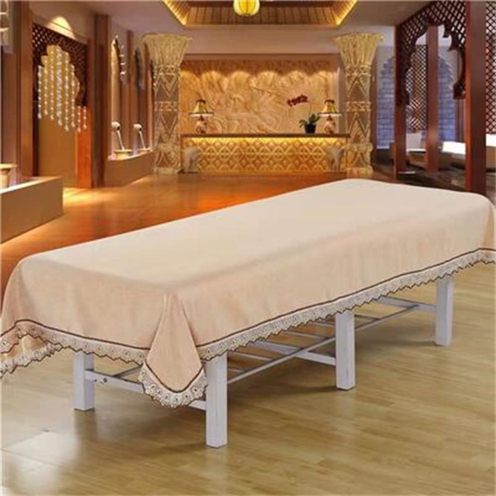 Cotton Protective Massage Table Bed Cover Salon Bed Sheet Cover with Face Hole Massage Table Cover Sheet Solid Color Massage Sheet Cover Beauty Salon Spa Sheet-G 31x79inch(80x200cm)