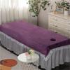 Bed Sheet Cover All-round Wrap SPA Massage Couch Cover Fully Wrap Around Sides Beauty Salon Spa Massage Table Cloth Pure Color Beauty Salon Spa Sheet Waterproof With Breathing Hole-A 47x87inch(120x220 view 1