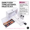 Narrative Cosmetics 12 Color Dark Flesh Tone Alcohol Activated Makeup Palette Kit - Includes Alcohol Activator and Moisturizing Remover - Waterproof Makeup for Professional Makeup Artists view 3