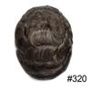 Mens Hairpieces All Poly Toupee for Men Real Human Hair Replacement System Thin Skin Mens Toupee 0.1mm Male Hair Prothesis 8"X10" #320 3# DARK BROWN WITH 20% SYNTHETIC GREY view 2