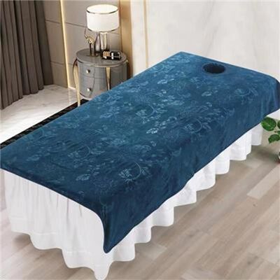Darley Beauty Salon Spa Sheet with Face Hole Bed Sheet Cover Soft Massage Sheet Cover Salon Couch Sheet SPA Massage Table Cover for Massage Bed-B 31x75inch(80x190cm)