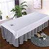 Cotton Massage Table Sheet with Face Hole Salon Couch Sheet Washable Beauty Salon Spa Sheet Beauty Massage SPA Couch Cover Spa Massage Treatment Table Bed Cover-C 31x75inch(80x190cm) view 1