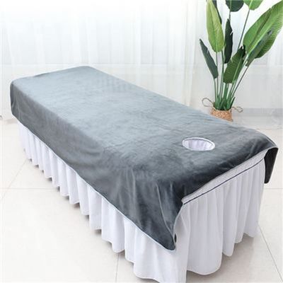 Beauty Salon Bed Sheets Pure Color SPA Massage Bed Sheet Anti-slip SPA Massage Table Cover Oil-resistant Fully Wrap Around Sides Beauty Massage SPA Couch Cover For Beauty Salon Spa-F 47x75inch(120x190