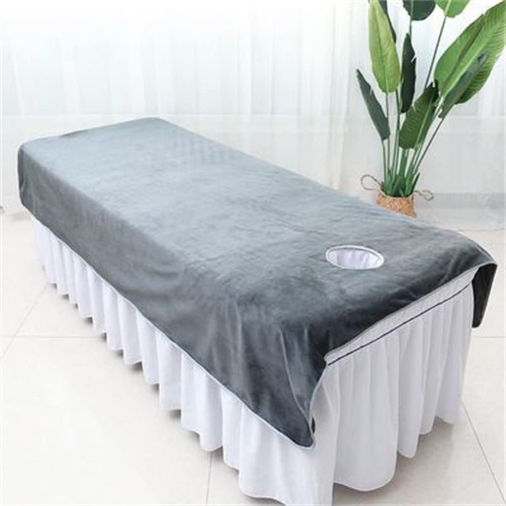 Beauty Salon Bed Sheets Pure Color SPA Massage Bed Sheet Anti-slip SPA Massage Table Cover Oil-resistant Fully Wrap Around Sides Beauty Massage SPA Couch Cover For Beauty Salon Spa-F 47x75inch(120x190