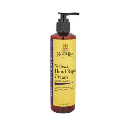 The Naked Bee Lavender and Beeswax Hand Cream (8 oz) Intensive Nourishing Cream for Smoother and Softer Hand - Unscented Deep Moisture and Repair for Dry Skin