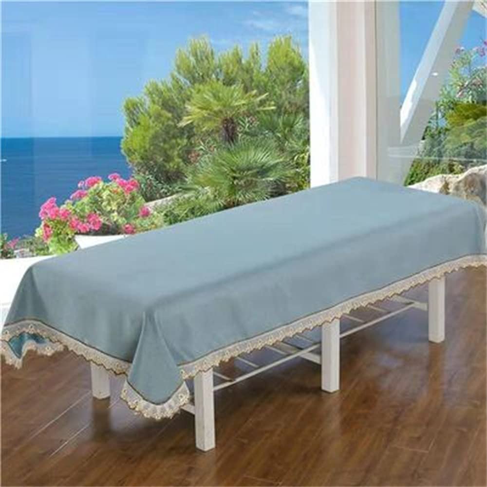 Cotton Protective Massage Table Bed Cover Salon Bed Sheet Cover with Face Hole Massage Table Cover Sheet Solid Color Massage Sheet Cover Beauty Salon Spa Sheet-E 31x79inch(80x200cm)