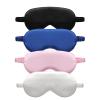 TOPTIE 4 Pack Silk Sleep Mask Blindfold Travel Nap Eye Cover Light Double-Side Smooth Rest Eyeshade, 8 1/4" x 3 3/4"-Assorted view 1