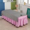 Cotton Massage Table Cloth with Face Hole Massage Table Cover Sheet Solid Color Salon Couch Sheet Spa Massage Treatment Table Bed Cover for Massage Bed-C 39x79inch(100x200cm) view 1