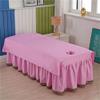 Cotton Massage Table Cloth with Face Hole Massage Table Cover Sheet Solid Color Salon Couch Sheet Spa Massage Treatment Table Bed Cover for Massage Bed-G 39x79inch(100x200cm) view 1