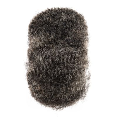 Linkmai Afro Bulk 100% Natural Human Hair,Salt & Pepper, 8Inch, 30g/1OZ for Braids, Loc Fix, Bulking Dreadlock Extensions & Twisting Knot & DIY Your Own Style