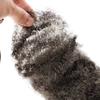 Linkmai Afro Bulk 100% Natural Human Hair,Salt & Pepper, 8Inch, 30g/1OZ for Braids, Loc Fix, Bulking Dreadlock Extensions & Twisting Knot & DIY Your Own Style view 2